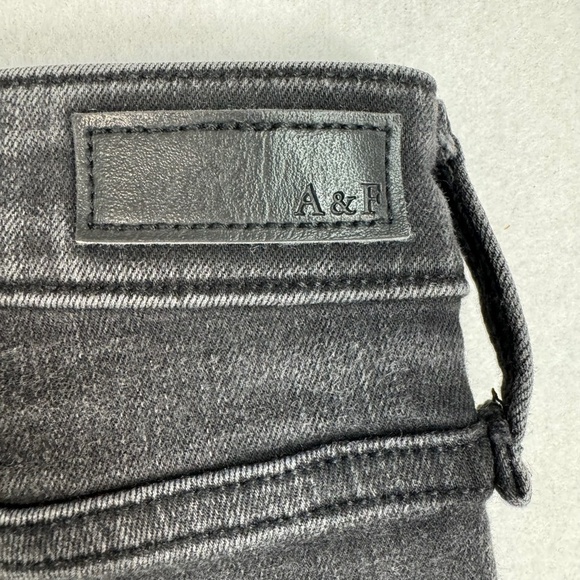 Abercrombie Fitch Simone High Rise Super Skinny Jeans Womens Sz 27/4 Black Wash - Picture 14 of 14
